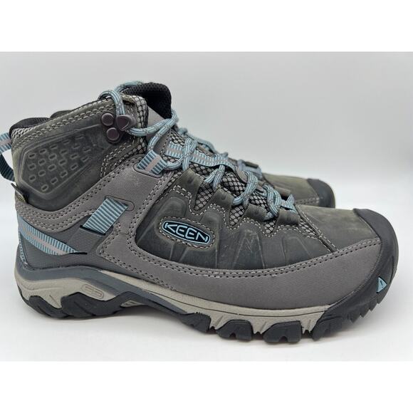 Keen Targhee III Mid Waterproof Hiking Boots Magnet Atlantic Blue Women's Sz 8🛒 - Picture 1 of 12